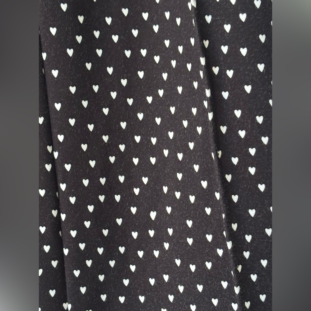 Maeve The Margot Black Pants with Heart Pattern Size S EUC - Picture 3 of 9